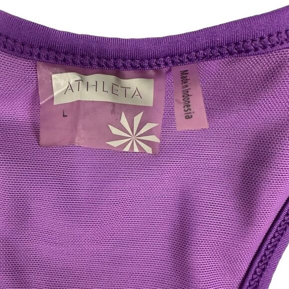 Athleta Tinker Tank Purple Size Large Racerback Style 903773 Built in Bra - Picture 4 of 8